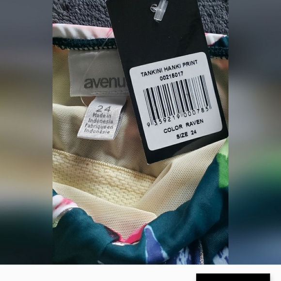 NWT Avenue Swim Tankini size 24 & Swim Crop size 22. Set - Picture 7 of 7